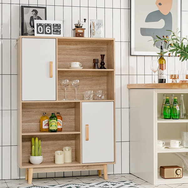 Hashtag Home Akuna 46.8'' H x 31.5'' W Wood Standard Bookcase & Reviews